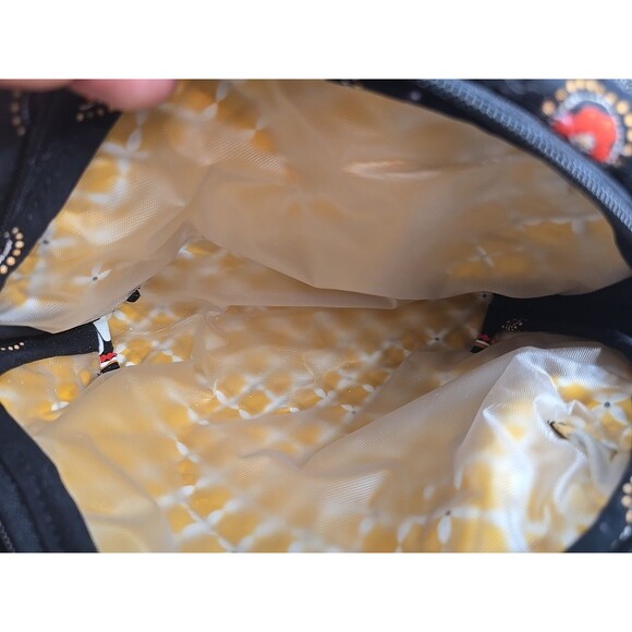 Stephanie Dawn Floral Paisley Purse Quilted Red Black Cotton Bag w Wallet - Picture 9 of 10